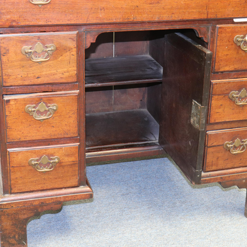 George III Mahogany Kneehole Desk Late 18th C