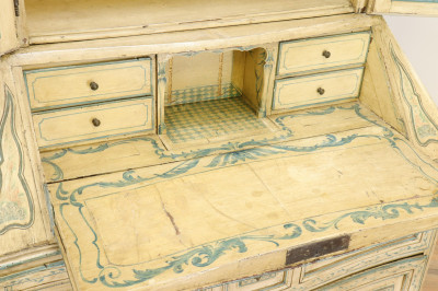 18th C Venetian Paint Decorated Secretary