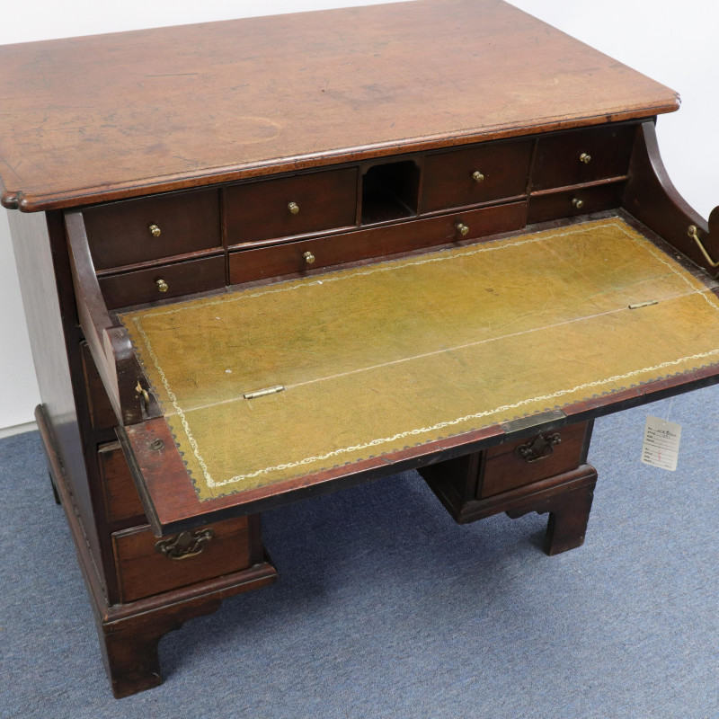 George III Mahogany Kneehole Desk Late 18th C