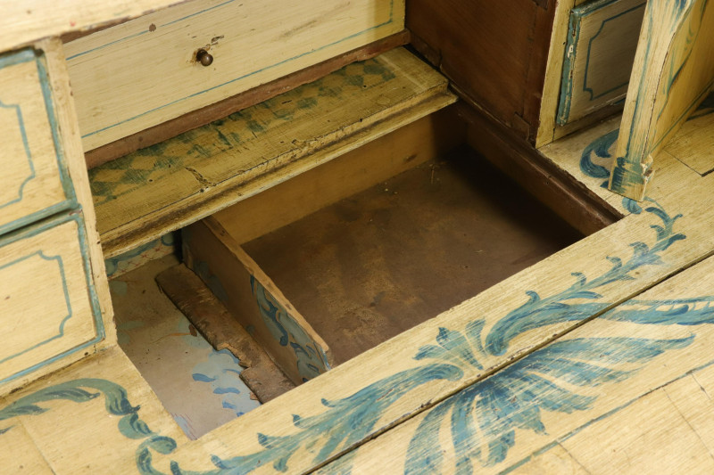 18th C Venetian Paint Decorated Secretary