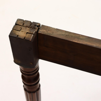 Sheraton Carved Mahogany Card Table 19th C