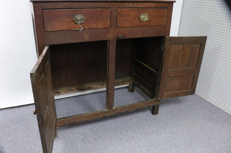 Georgian Provincial Style Oak Cabinet
