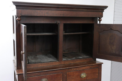 Georgian Provincial Style Oak Cabinet