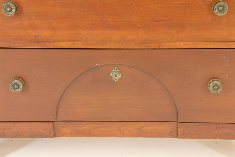 Empire Style Brass Mounted Cherry Chest