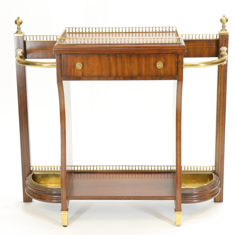 Maitland Smith Brass Mounted Umbrella Stand