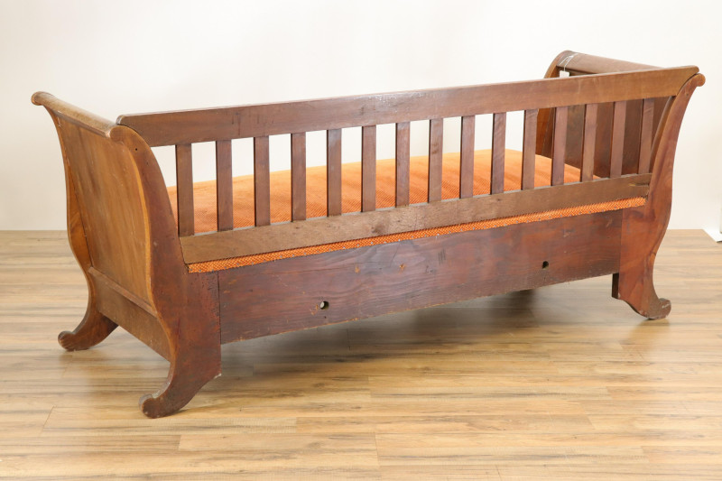 Late Empire Mahogany Bench