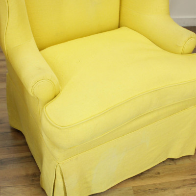 Georgian and Early 20th C Upholstered Wing Chairs