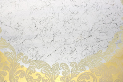 NeoClassic Style Reverse Ptd Glass Top