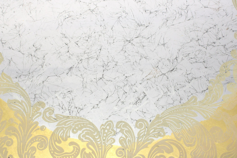 NeoClassic Style Reverse Ptd Glass Top