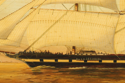 3Masted Schooner The Old Ship O/C