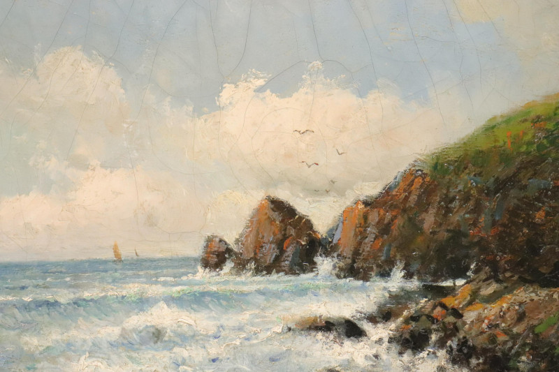 19th C Seascape signed Lambert