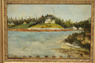 3 Coastal Scene Paintings