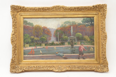 Veronique Gaspar Paris Park Scene 1922