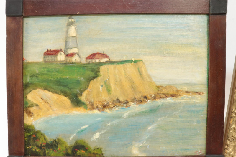 3 Coastal Scene Paintings
