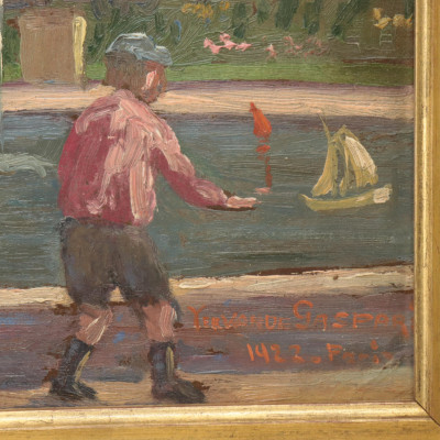 Veronique Gaspar Paris Park Scene 1922