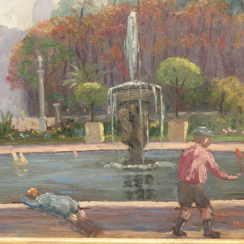 Veronique Gaspar Paris Park Scene 1922