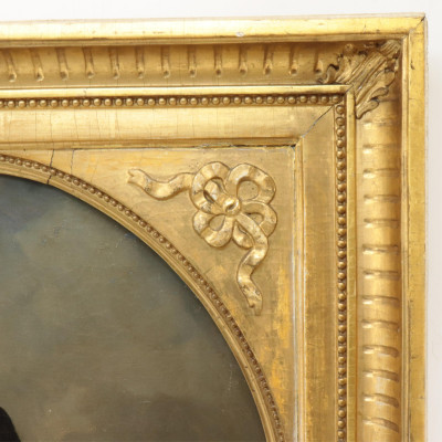 Am School19th C Portrait of Male Equestrian O/C