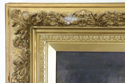 HJ Dobson Man beside Hearth O/C