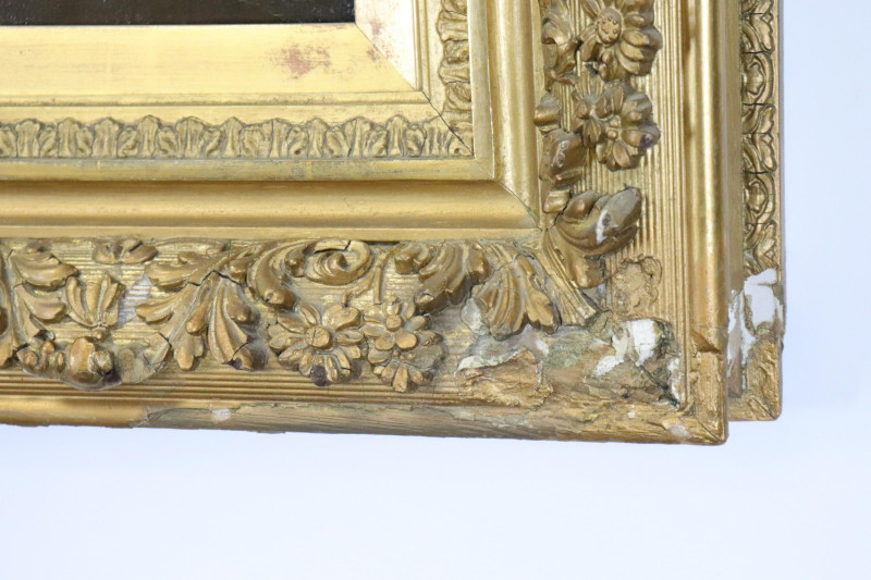 HJ Dobson Man beside Hearth O/C