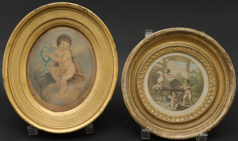 Gaetano Stefano Bartolozzi 2 engravings