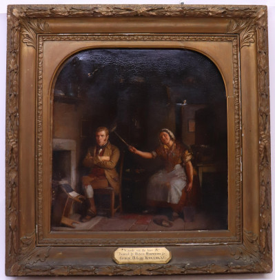 Henry Harwood Interior Scene 17th century