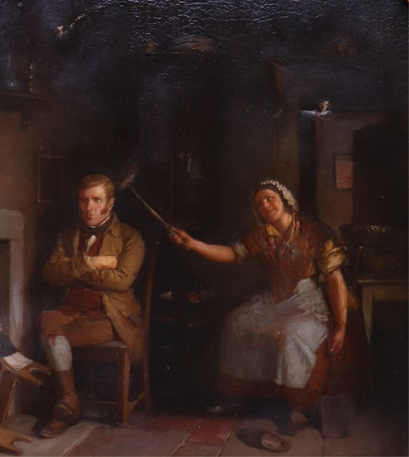 Henry Harwood Interior Scene 17th century