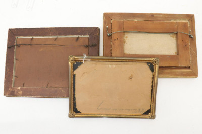 3 Primitive Landscape Paintings