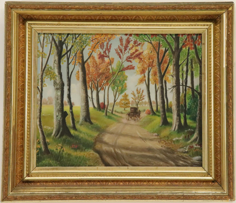 M E Toohey Autumn Carriage O/C