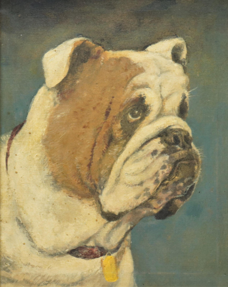 3 Paintings of Dogs Terrier O/B