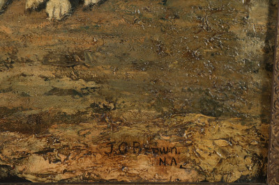 After JG Brown Street Urchin with Dog O/C