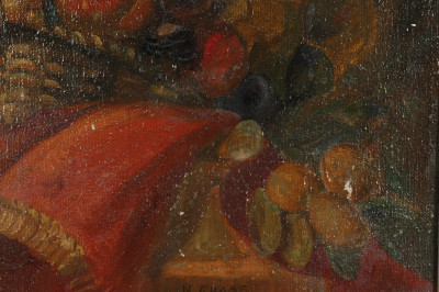 Large Still Life with Parrot O/C