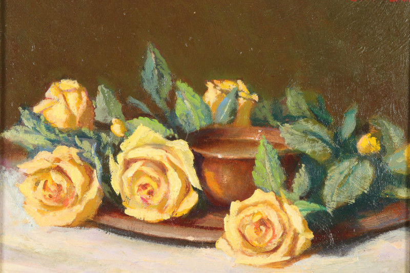 David Olander Yellow Roses O/B Salmagundi