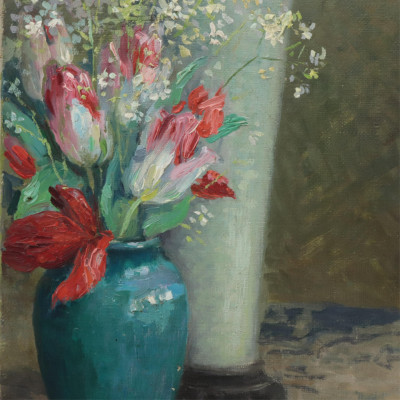 2 Floral Paintings O/C
