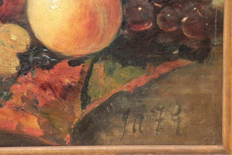Still Life with Grapes Pears Apples O/C