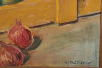 Still Life Painting Basket of Vegetables