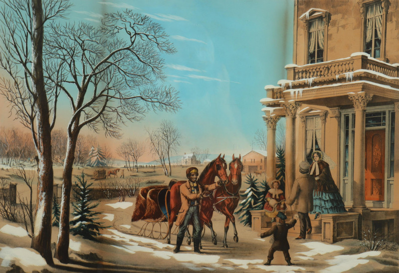 N Currier American Country Life Winter 1855