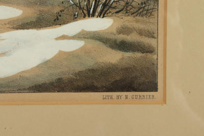 N Currier American Country Life Winter 1855