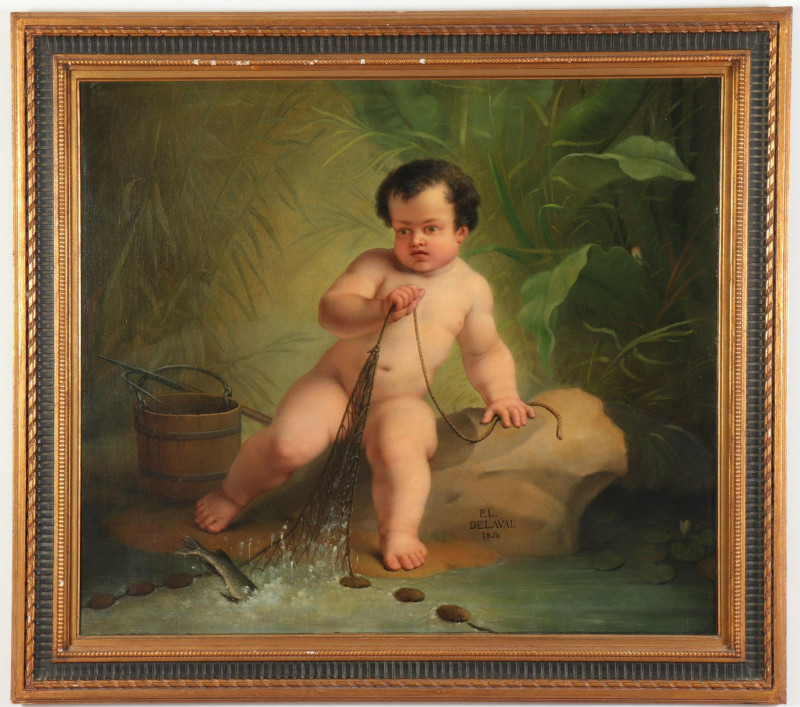 PL Delaval &apos;The Young Fisherman&apos; C1850 O/C