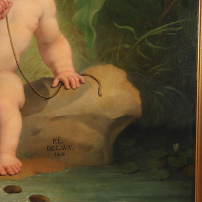 PL Delaval &apos;The Young Fisherman&apos; C1850 O/C