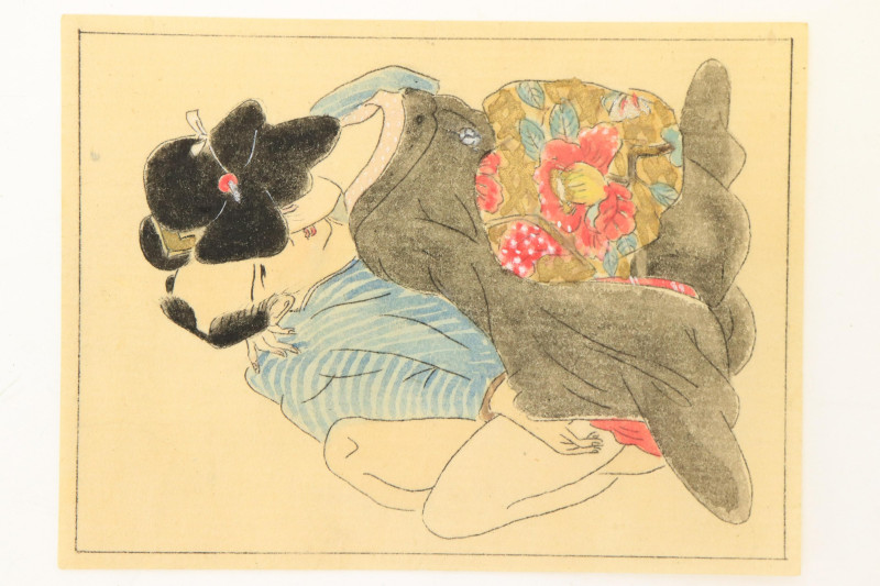 Two Japanese Erotic Drawings: Shunga and Abunae