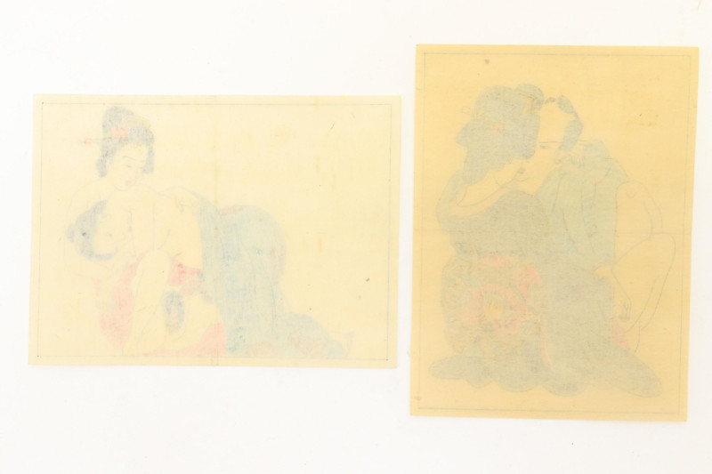 Two Japanese Erotic Drawings: Shunga and Abunae
