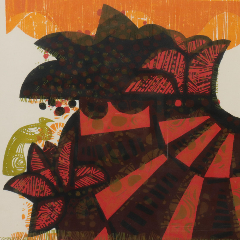 David Weidman Coconut Palms serigraph