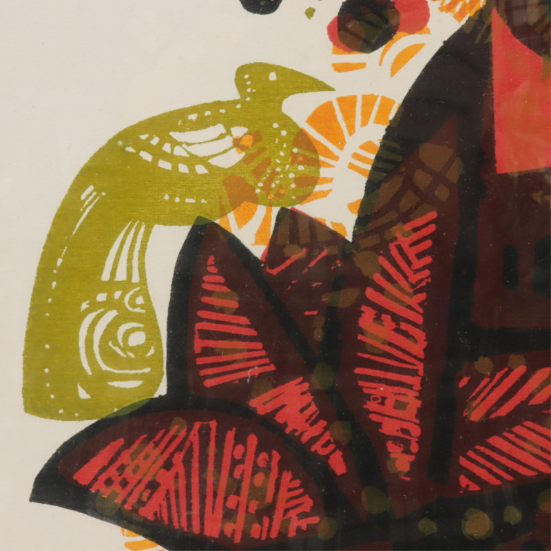 David Weidman Coconut Palms serigraph