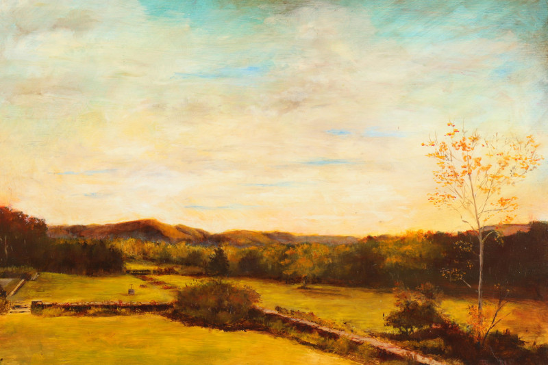 Fall Landscape 20th/21st C O/B