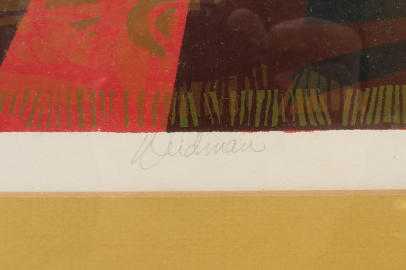 David Weidman Coconut Palms serigraph
