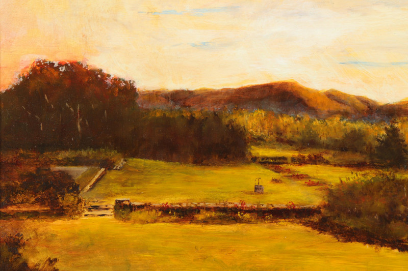 Fall Landscape 20th/21st C O/B
