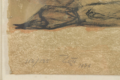 Francisco ZunigaGrupo de Mujeres Sentadas litho