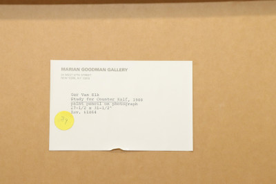 Ger Van Elk Study for Counter Kalf 1988