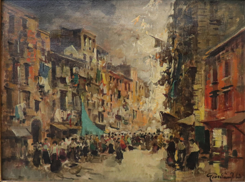 Giordono Felice Street Scene O/C
