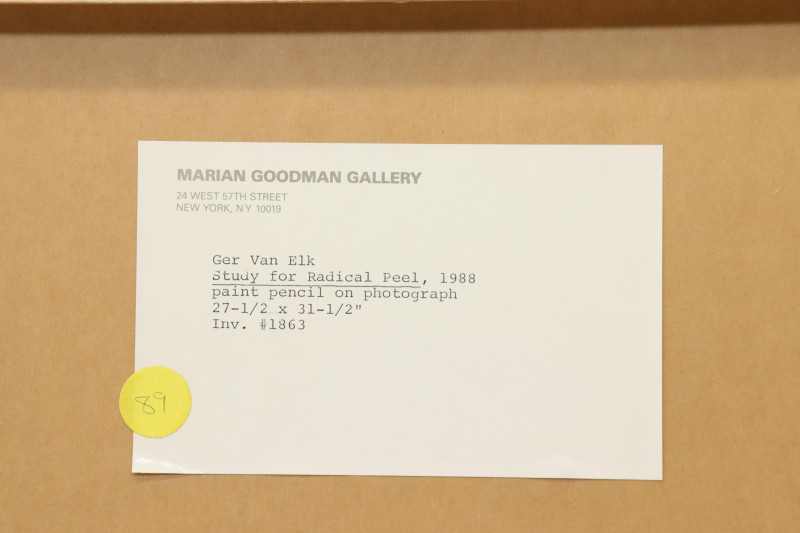 Ger Van Elk Study for Radical Peel 1988